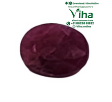 Original Manik / Ruby Stone - Oval Cut