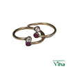 Impon Metti with open ends and round stones