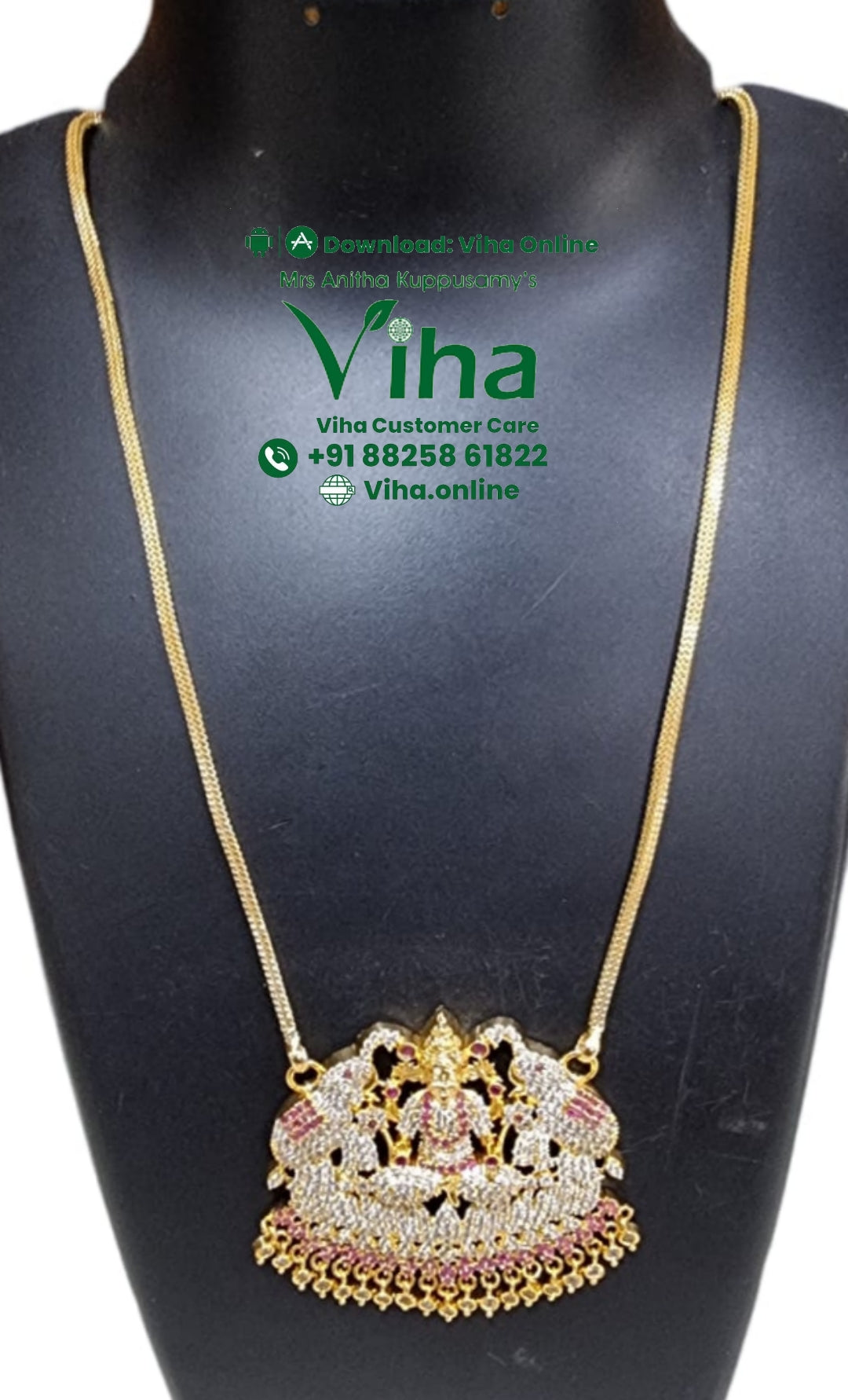 Impon Gajalakshmi Pendant Chain – Viha Online