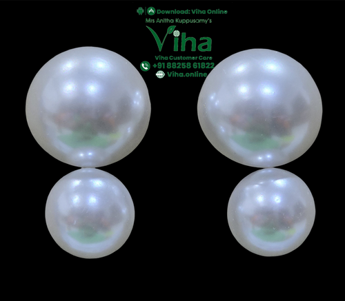 White Beads Fancy Stud