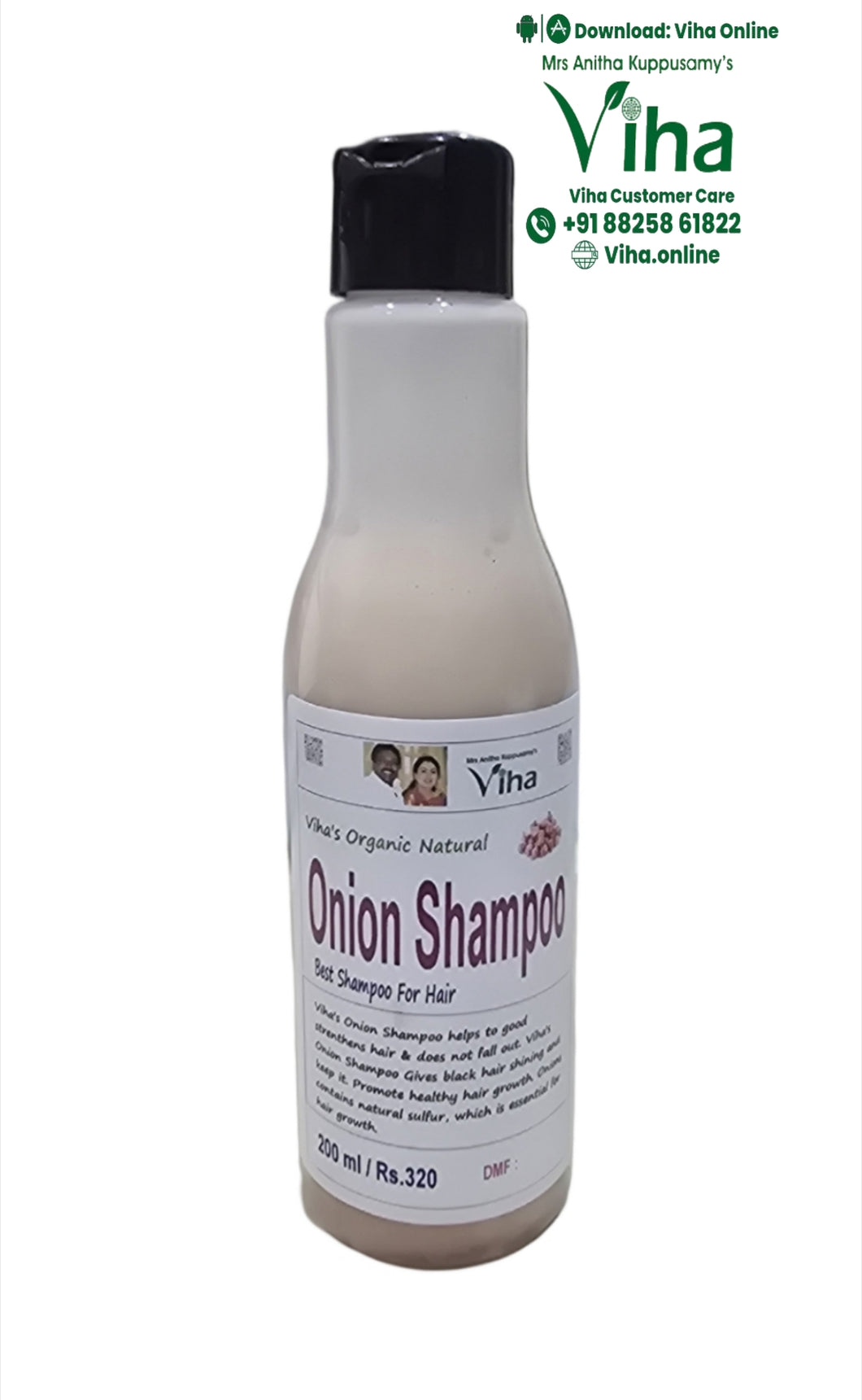 Viha's Onion Shampoo - Herbal