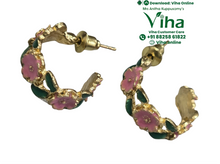 Fancy Rose Flower Ear Ring