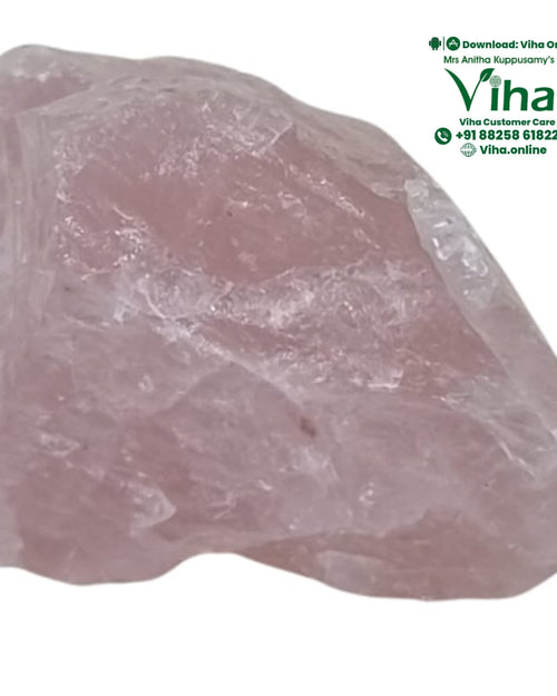 Rose Quartz Rough Stone, irregular chunk with translucent edges