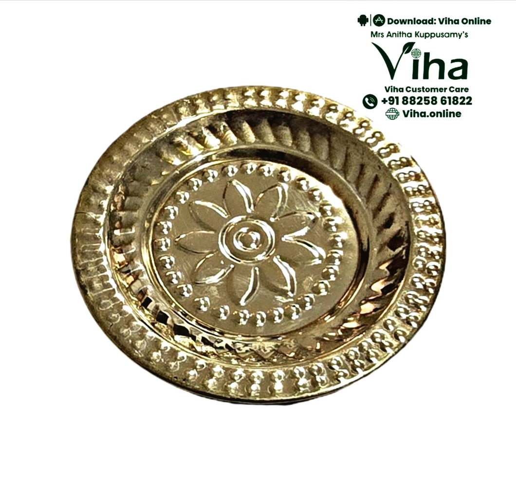 Flower Plate Brass