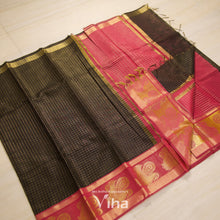 Premium Cotton Silk Saree With Blouse - Code : VIHA 0007