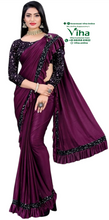 Chumky Work Designer Saree With Blouse