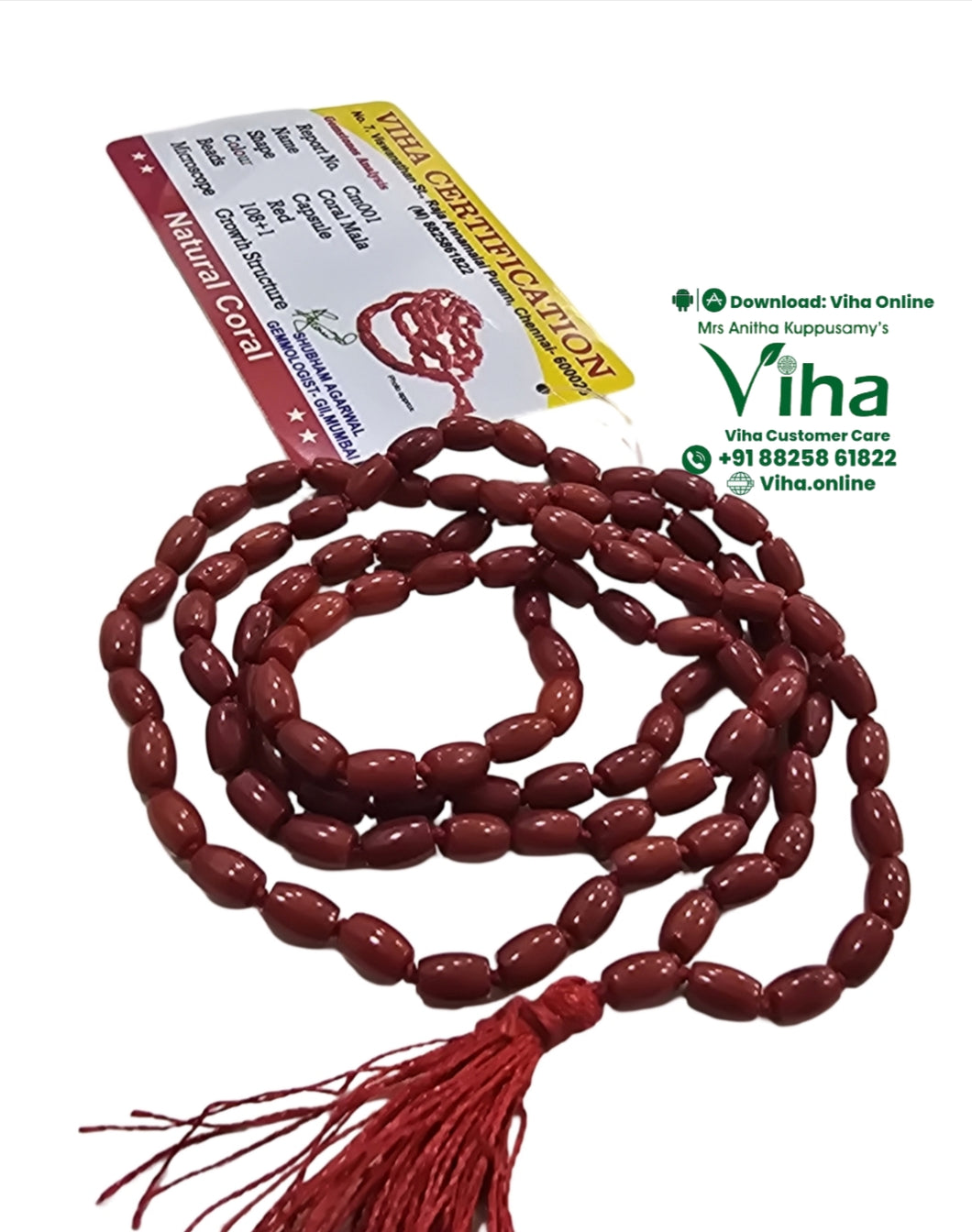 Natural Coral Mala