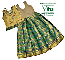 Readymade Pavadai Set With Sleeves / Lehenga Set - 5 to 6 Yrs