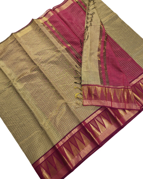 Cotton Silk Saree With Blouse - VIHA : 0095