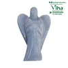 Angelite Stone Angel with carved wings