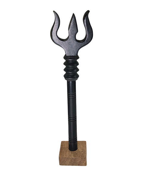 Ebony Wood Trishool, a Karungali (ebony wood) trident