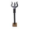 Ebony Wood Trishool, a Karungali (ebony wood) trident