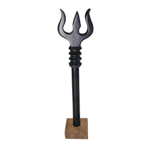 Ebony Wood Trishool, a Karungali (ebony wood) trident