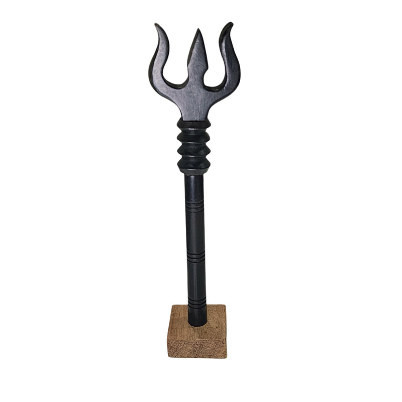 Ebony Wood Trishool, a Karungali (ebony wood) trident