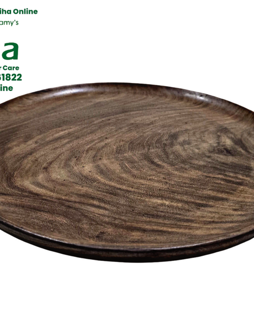 Wooden Plate with raised rim