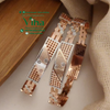 Designer Bangle with geometric cut-out patterns