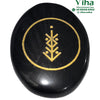 Protect - Shield - Gaurd Coin, oval stone with flat face