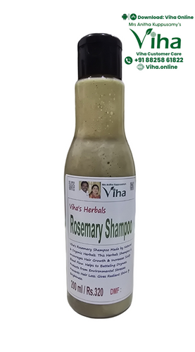 Viha's Rosemary Shampoo - Organic