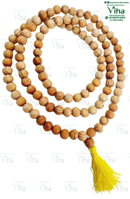 Devadaru Wood 10mm Mala Original (Deodar / Cedar Wood)