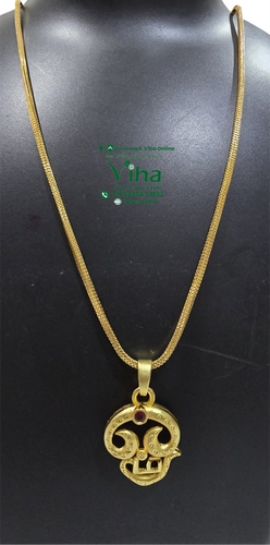 Impon Chain with Om Pendant