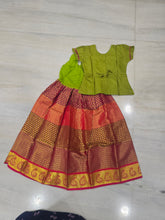Readymade Pavadai Set With Sleeves / Lehenga Set - 9 to 10 Yrs