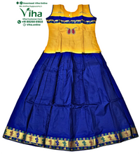 Readymade Pavadai Set With Sleeves / Lehenga Set - 10 to 11 Yrs