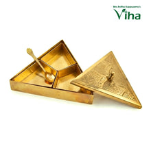 Premium Quality Brass Triangle Dry Fruit Box