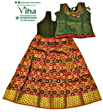 Readymade Pavadai Set With Sleeves / Lehenga Set - 10 to 11 Yrs
