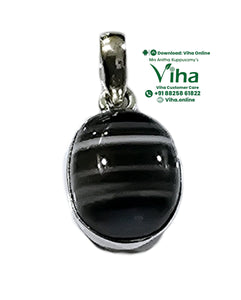 Sulemani Stone Silver Pendant