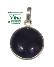 Natural Amethyst Silver Pendant