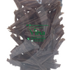 Kuchi Fryums, a clear plastic pouch filled with numerous thin, irregular, dark brown dried strips with matte textures