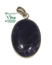 Natural Amethyst Silver Pendant