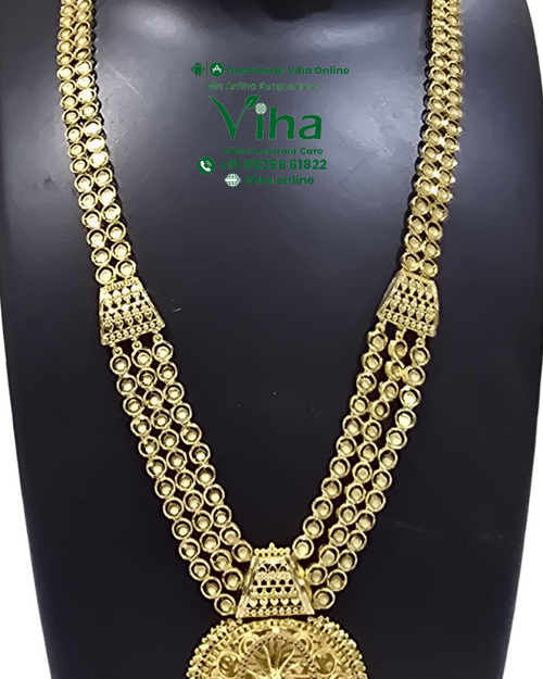 Impon Haram Set with layered chain and circular pendant