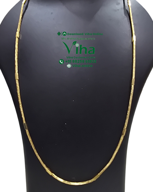 Impon Chain, long chain necklace with rectangular bead accents