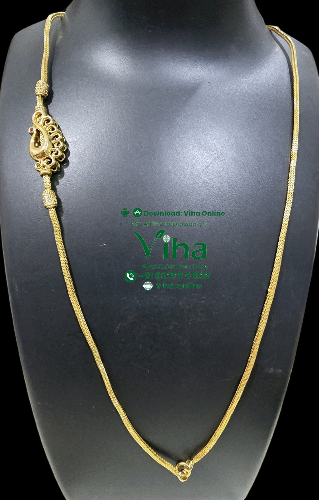 Impon Peacock Mugappu Chain
