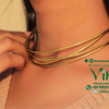 Metal Necklace - Premium Quality with multiple thin wire strands