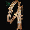 Designer Bangle, geometric pattern and small beads