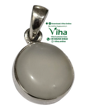 Moon Stone Oval Cut Silver Pendant Natural