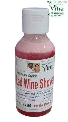 Viha's Red Wine Shower Gel / Red Wine Face Wash
