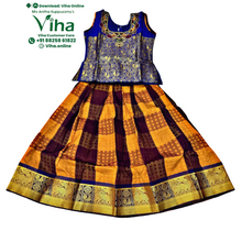 Readymade Pavadai Set With Sleeves / Lehenga Set - 5 to 6 Yrs