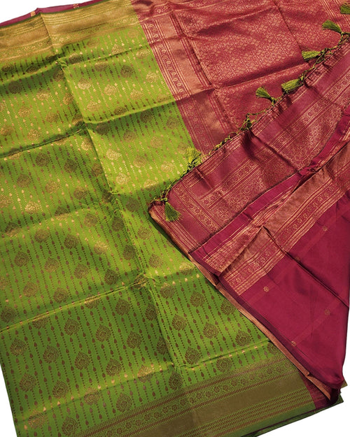 Soft Silk Saree With Blouse - VIHA : 0108