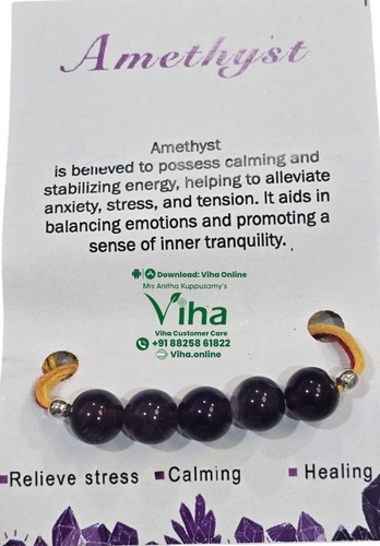 Amethyst Rakhi / Bracelet