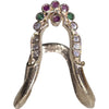 Impon Vanki Ring with an arch shape and textured surface
