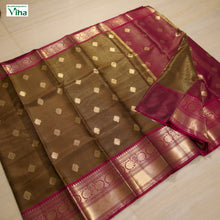Premium Cotton Silk Saree With Blouse - Code : 0004