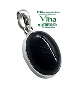 Sulemani Stone Silver Pendant