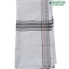 Woolen Shawl with a vertical geometric patterned border