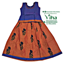 Readymade Pavadai Set With Sleeves / Lehenga Set - 9 to 10 Yrs