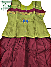 Readymade Pavadai Set With Sleeves / Lehenga Set - 10 to 11 Yrs