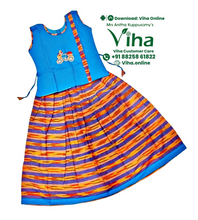 Readymade Pavadai Set With Sleeves / Lehenga Set - 5 to 6 Yrs