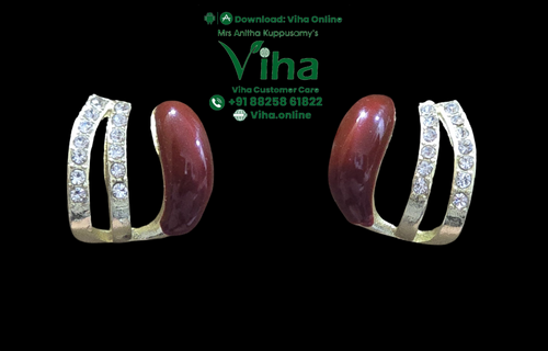 Half Ring Fancy Stud